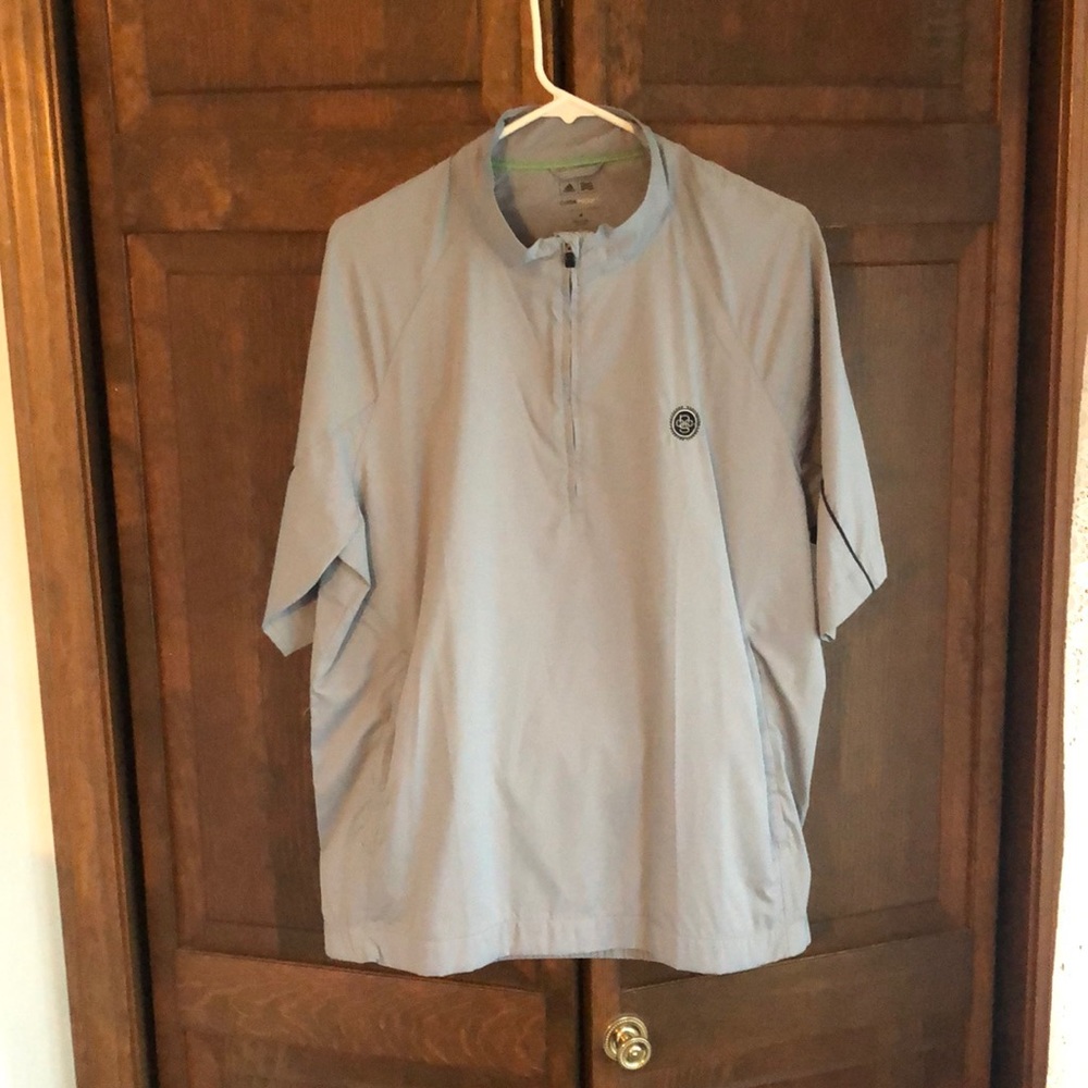 Men’s Adidas Short Sleeve Wind Pullover